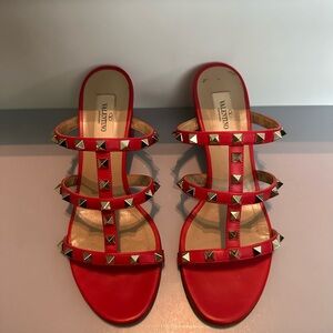 Valentino Studded low block heel